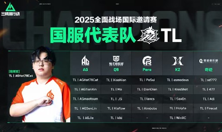 三角洲行动2025全面战场国际邀请赛国服代表队诞生