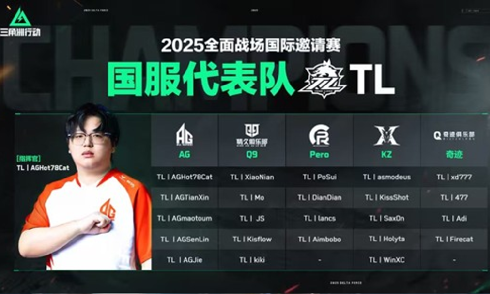 三角洲行动2025全面战场国际邀请赛国服代表队诞生