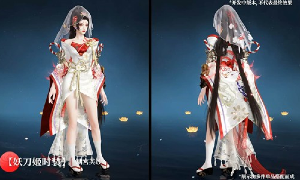 永劫无间手游妖刀姬时装璃宫芙纱捆绑包展示视频发布