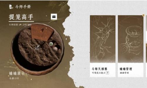 燕云十六声新春版本活动攻略 斗蛐蛐斗师手册指导