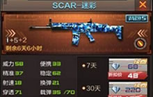 CF手游中SCAR-迷彩是属于步枪还是冲锋枪?