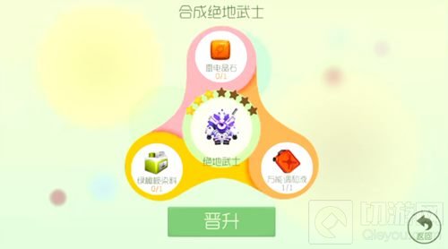 球球大作战绝地武士4星升级需要哪些材料说明