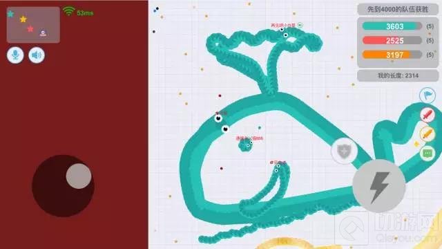 贪吃蛇大作战玩家蛇形写字秀 不为段位只为娱乐