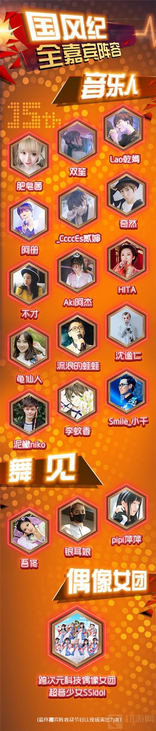 ChinaJoy Live国风纪新一波嘉宾名单来啦!