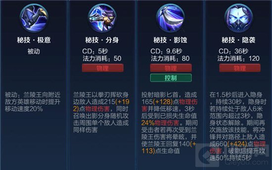 王者荣耀兰陵王如何制霸前期 教你一套秒脆皮