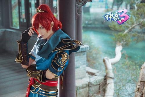 神武3凌霜月叶青峰唯美COS 共赏落樱如梦爱恋