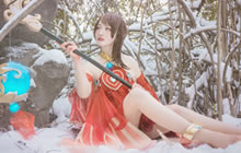 王者荣耀大乔COS图集分享 雪景大乔COS图集
