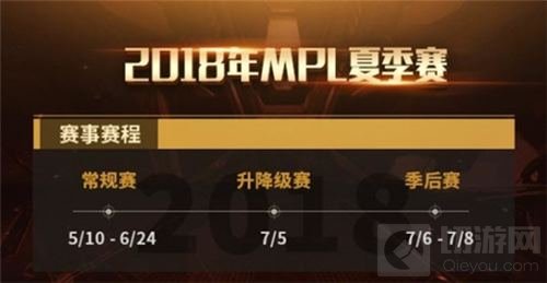 2018MPL夏季赛赛程曝光 5月10日正式开战！