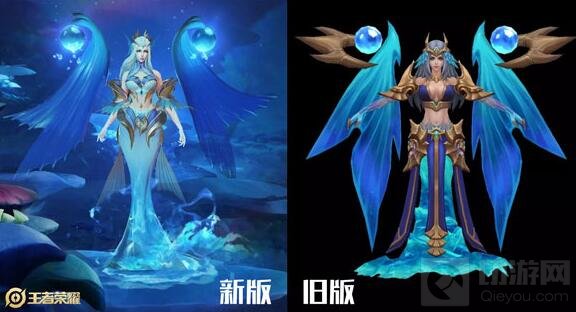 王者荣耀武则天海洋之心重做之后的技能特效图