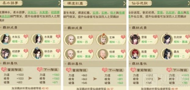 云端问仙仙缘属性分组有哪些 最全仙缘属性分组效果介绍