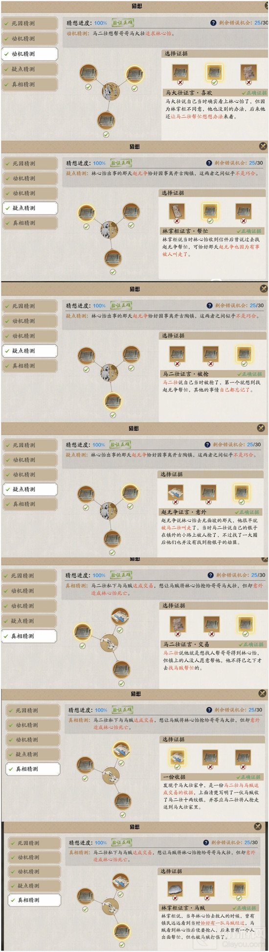 天涯明月刀手游林心怡案触发方法 林心怡案凶手证据攻略大全
